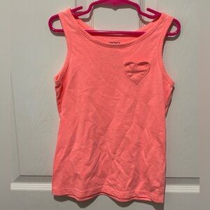 Carter's Neon Tank Top with Heart Pocket